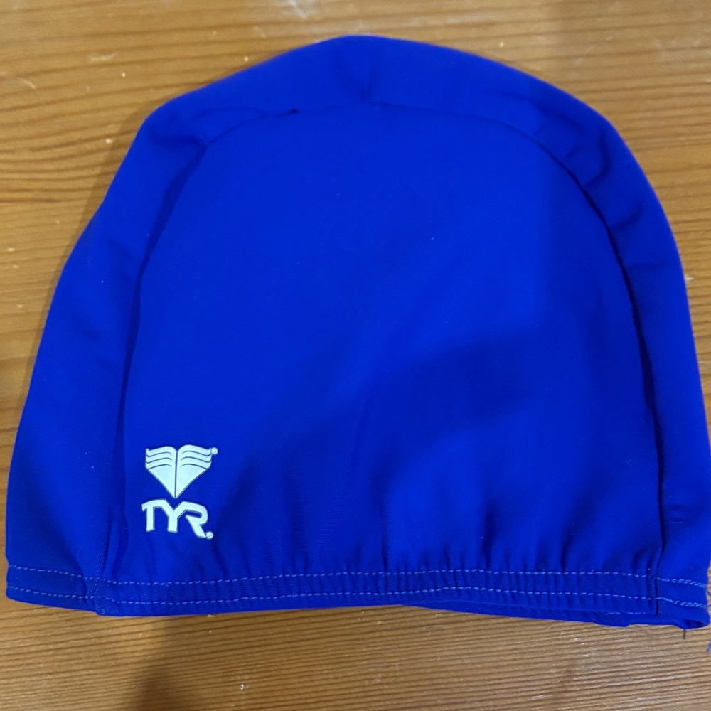 TYR Kids Swim Cap - Vibrant Blue
